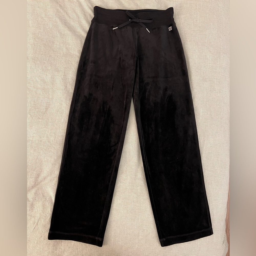 CK Women Black Fleece Pants